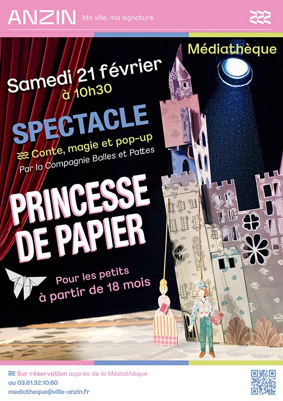 Spectacle Princesse de papier (dès 18 mois)